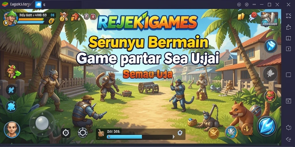Tampilan gameplay REJEKIGAMES yang seru dan menyenangkan.