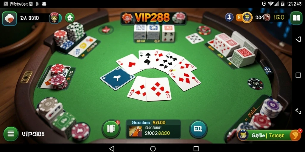 Screenshot gameplay Gaple yang menampilkan keseruan bermain VIP288.